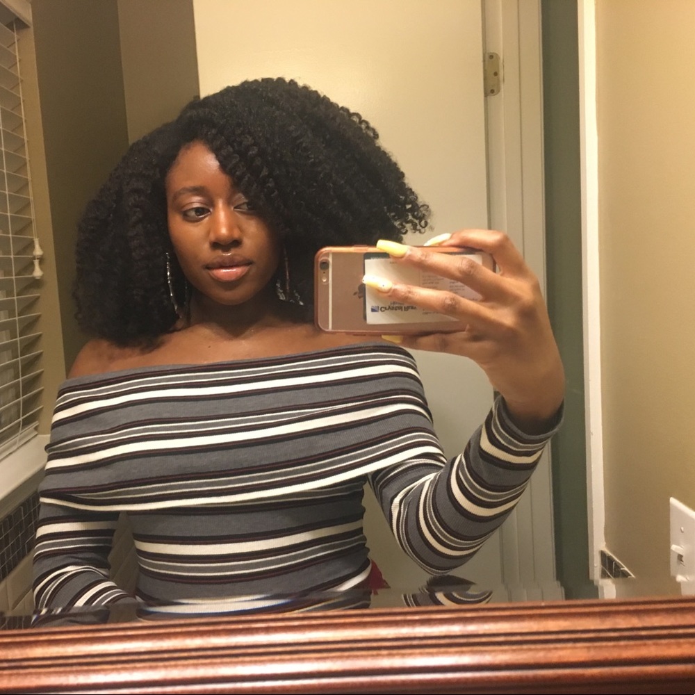 Off the shoulder sweater